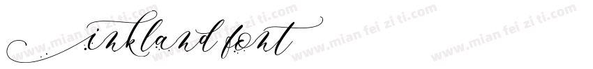 Inkland font字体转换